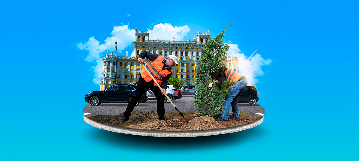 Вдоль восьми крупных магистралей Москвы высадили деревья и кустарники